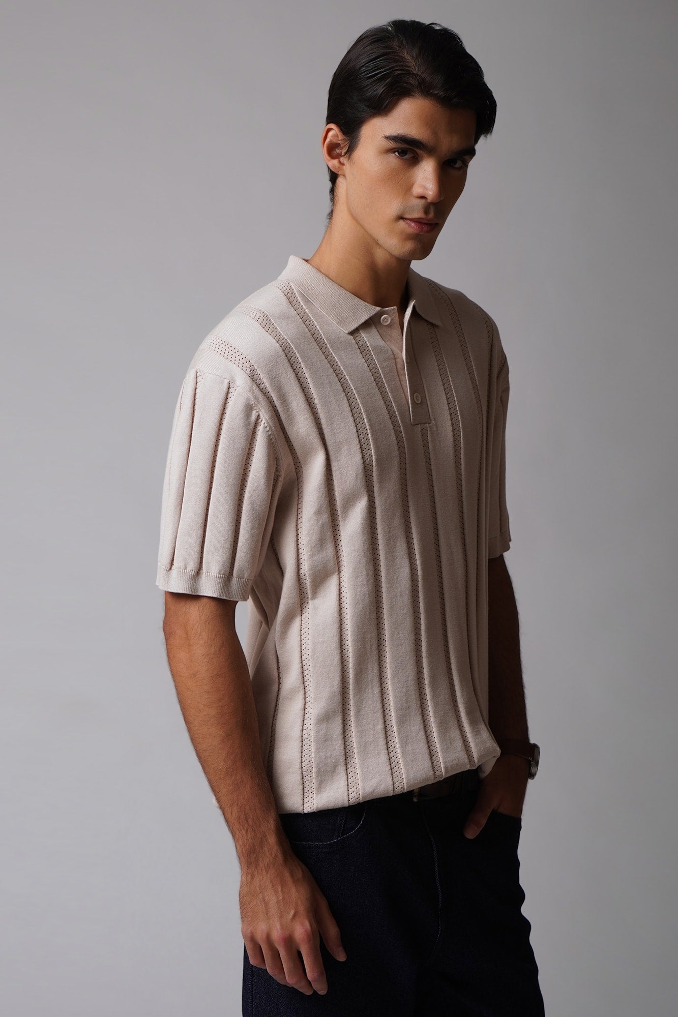 Men's Open Knit Polo – BOCU Lifestyle