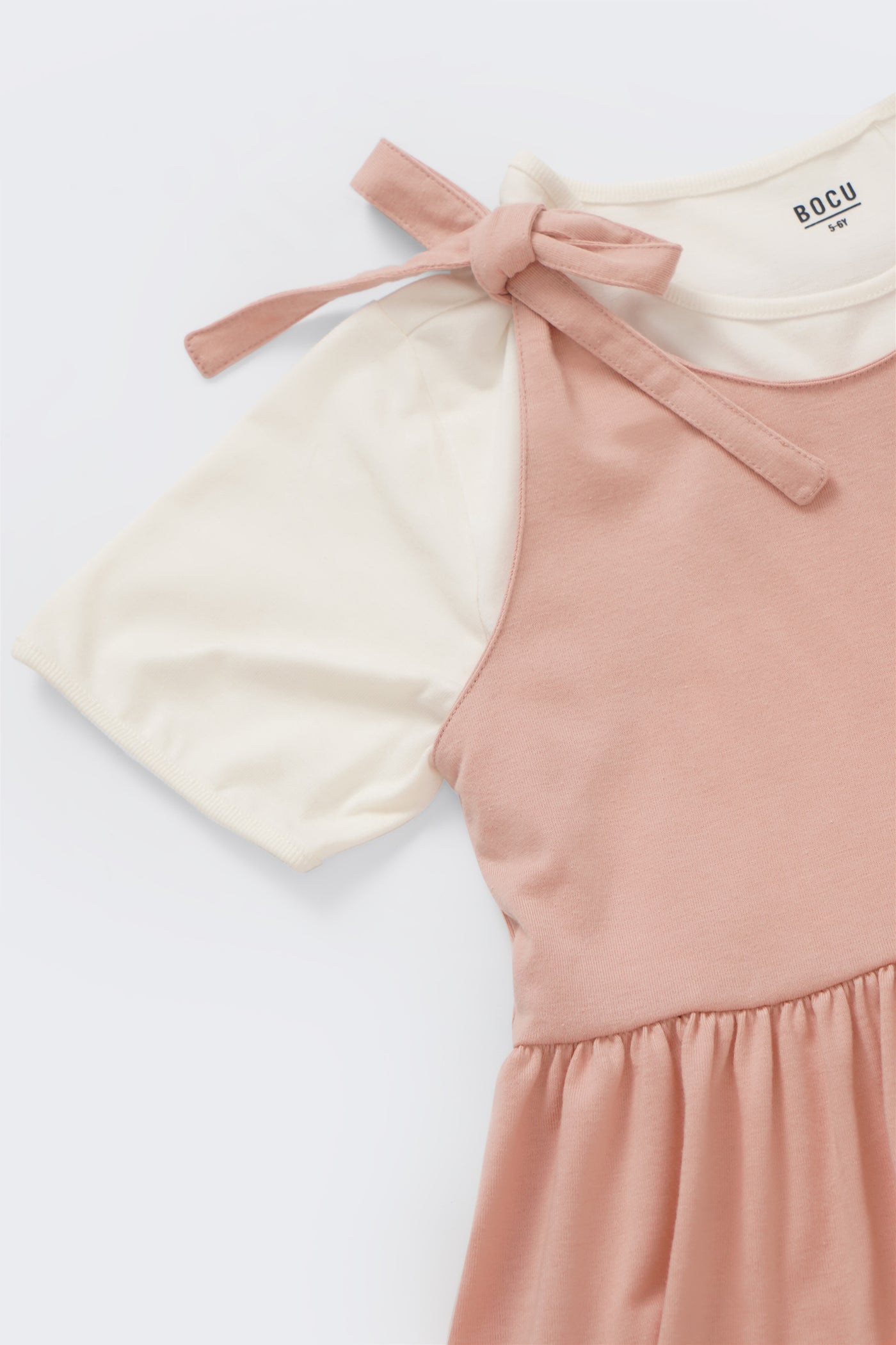 Kids' Babydoll Dress with T-Shirt Set
