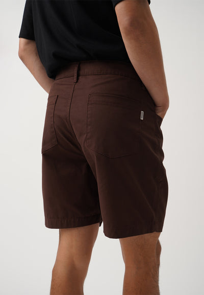Men's Zip Up Shorts with Curved Pockets