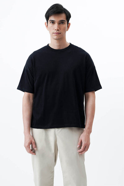 Unisex Rough Cotton Narrow Crew T-Shirt