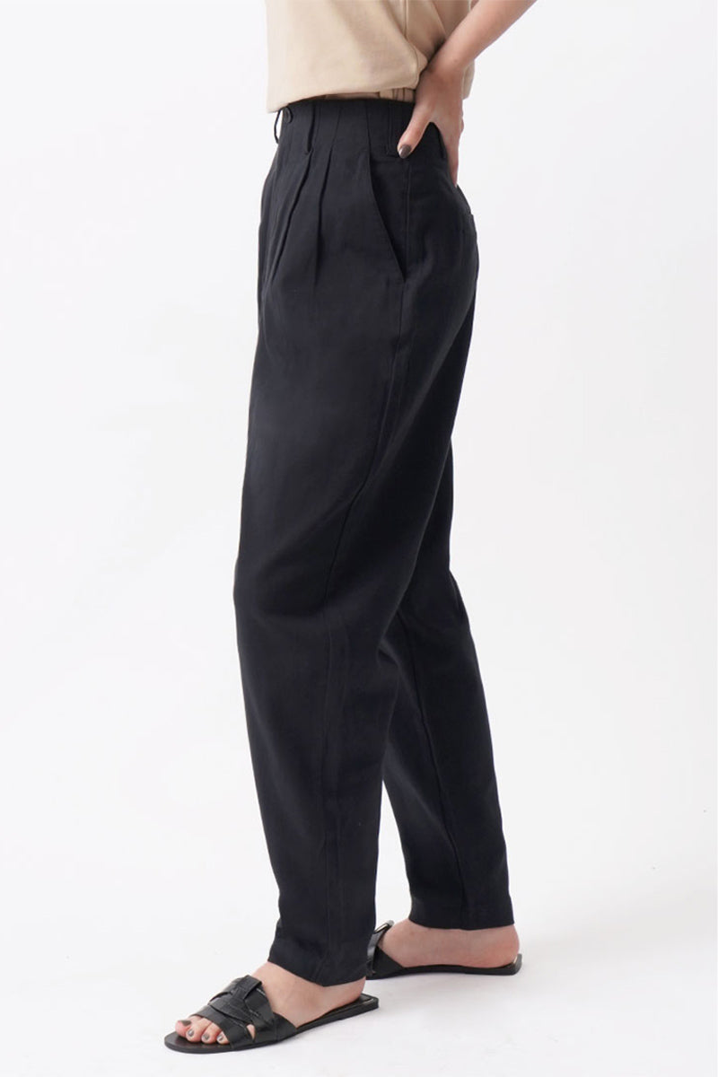 Women's Front Pleat Straight Trousers