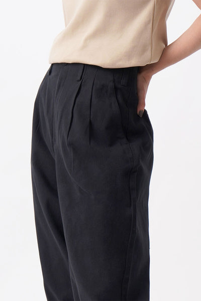 Women's Front Pleat Straight Trousers