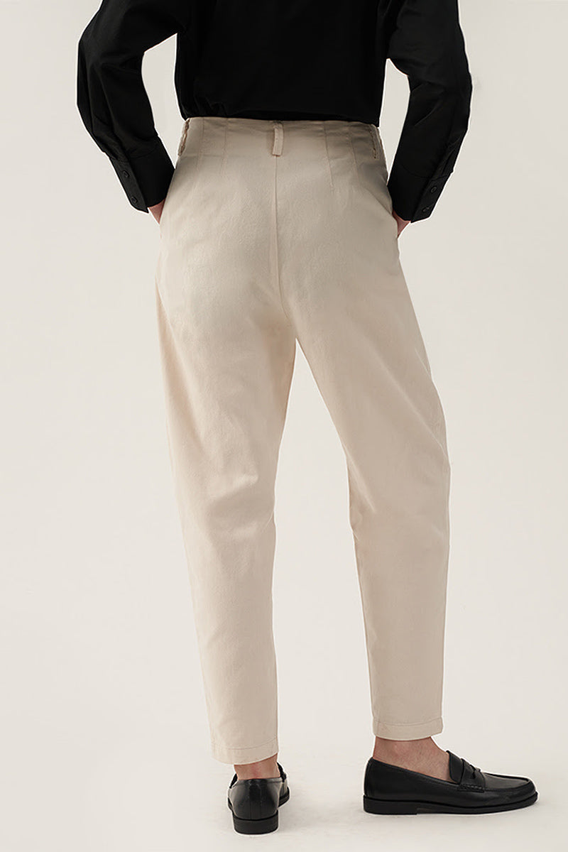 Women's Front Pleat Straight Trousers