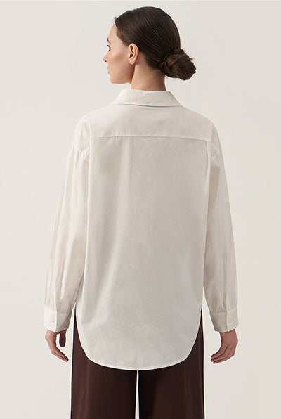 Women's Long Sleeve Gathered Cuff Buttondown Shirt - The New Standard