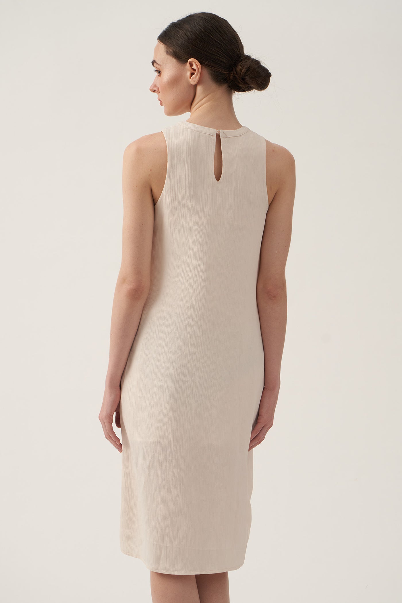 Women's Textured Sleeveless Halter Dress - The New Standard