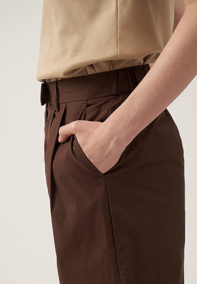Women's Overlap Closure Straight Trousers - The New Standard