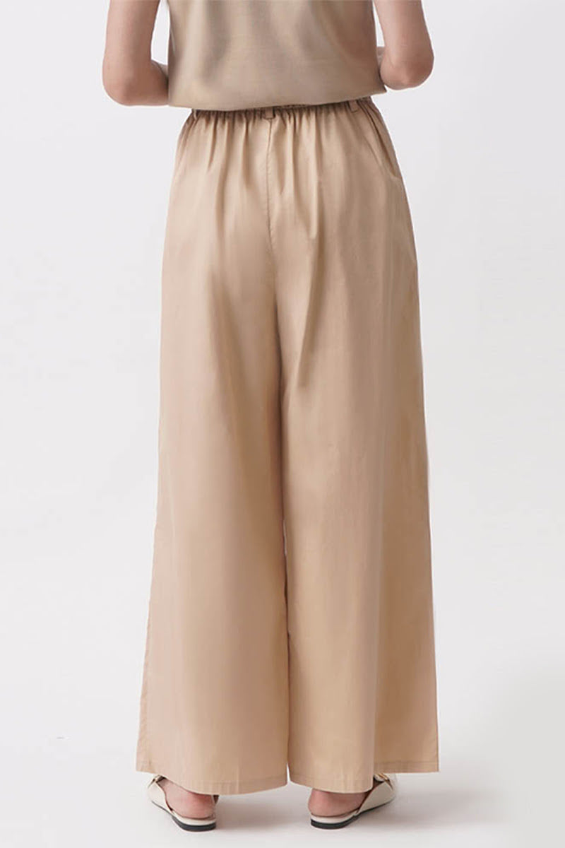 Women's Overlap Closure Straight Trousers - The New Standard