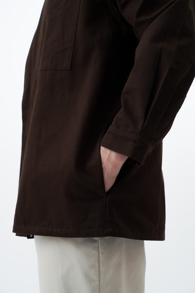 Men's Hidden Placket Overshirt with Zipper - The New Standard