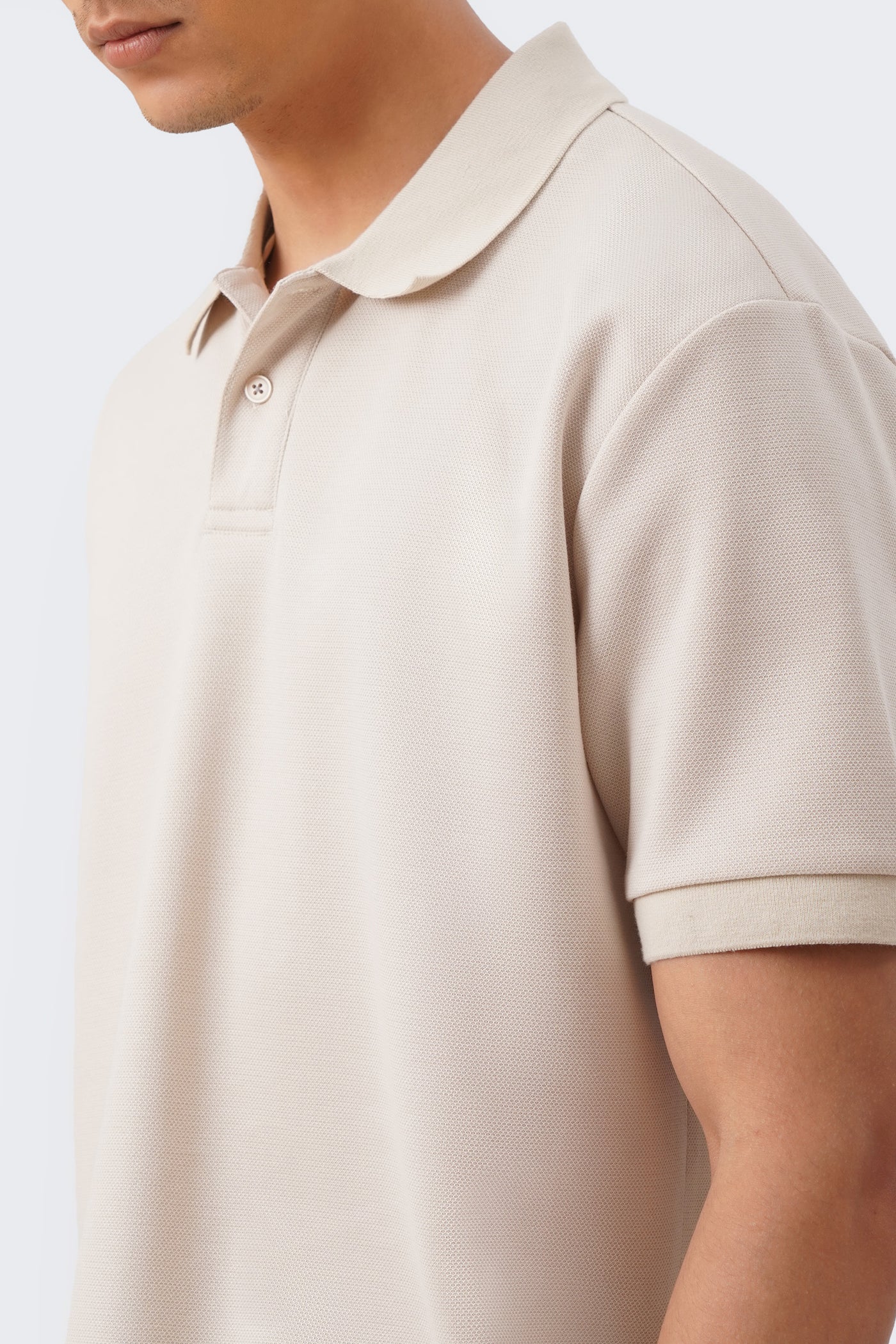 Men's Ribbed Collar Polo with Hem Band - The New Standard