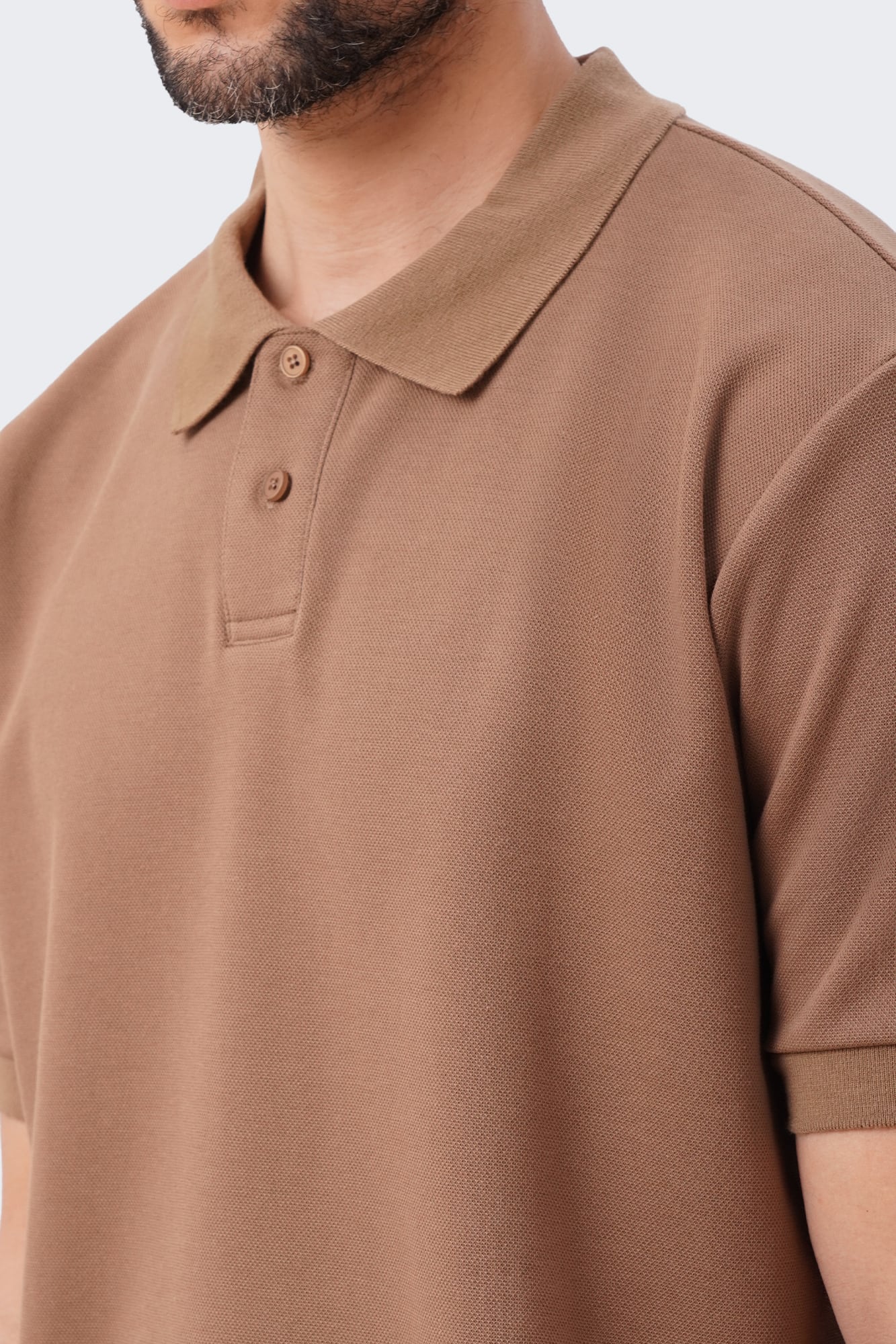 Men's Ribbed Collar Polo with Hem Band - The New Standard