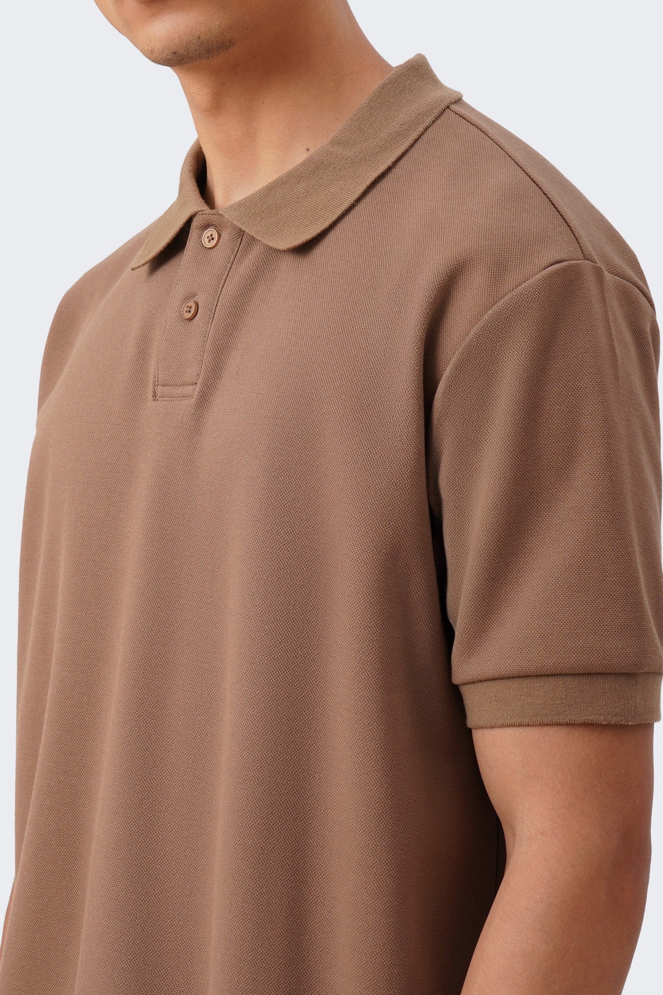 Men's Ribbed Collar Polo with Hem Band - The New Standard