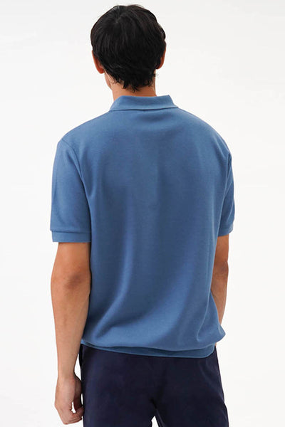 Men's Ribbed Collar Polo with Hem Band - The New Standard