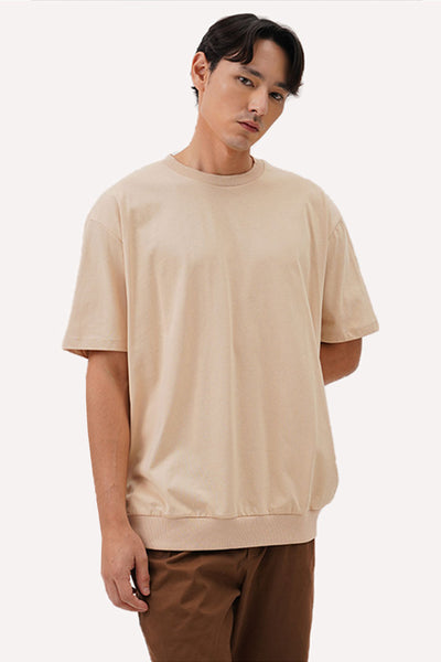 Men's Short Sleeve T-Shirt with Hem Band