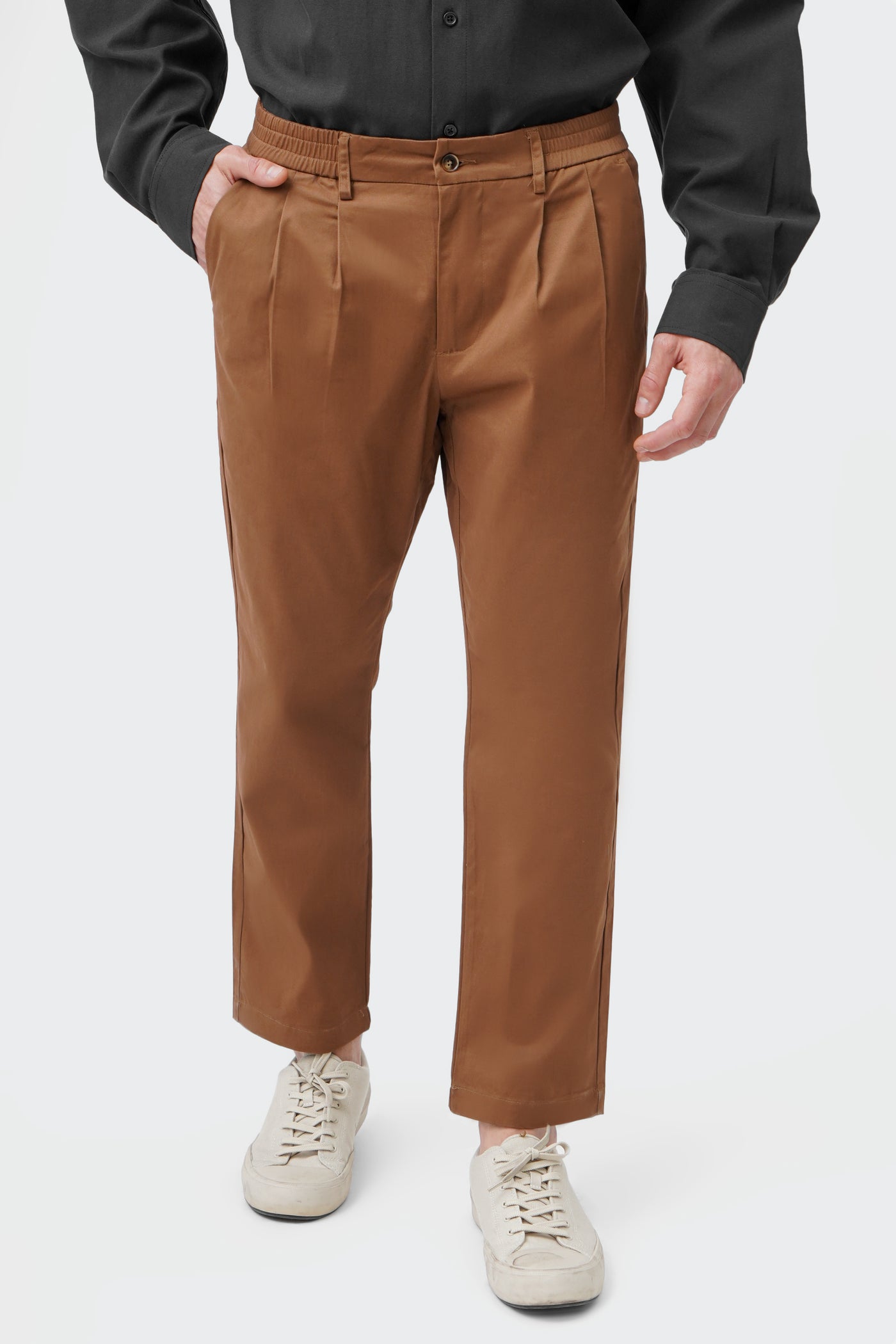 Men's Quarter Garter Waist Front Pleat Trousers