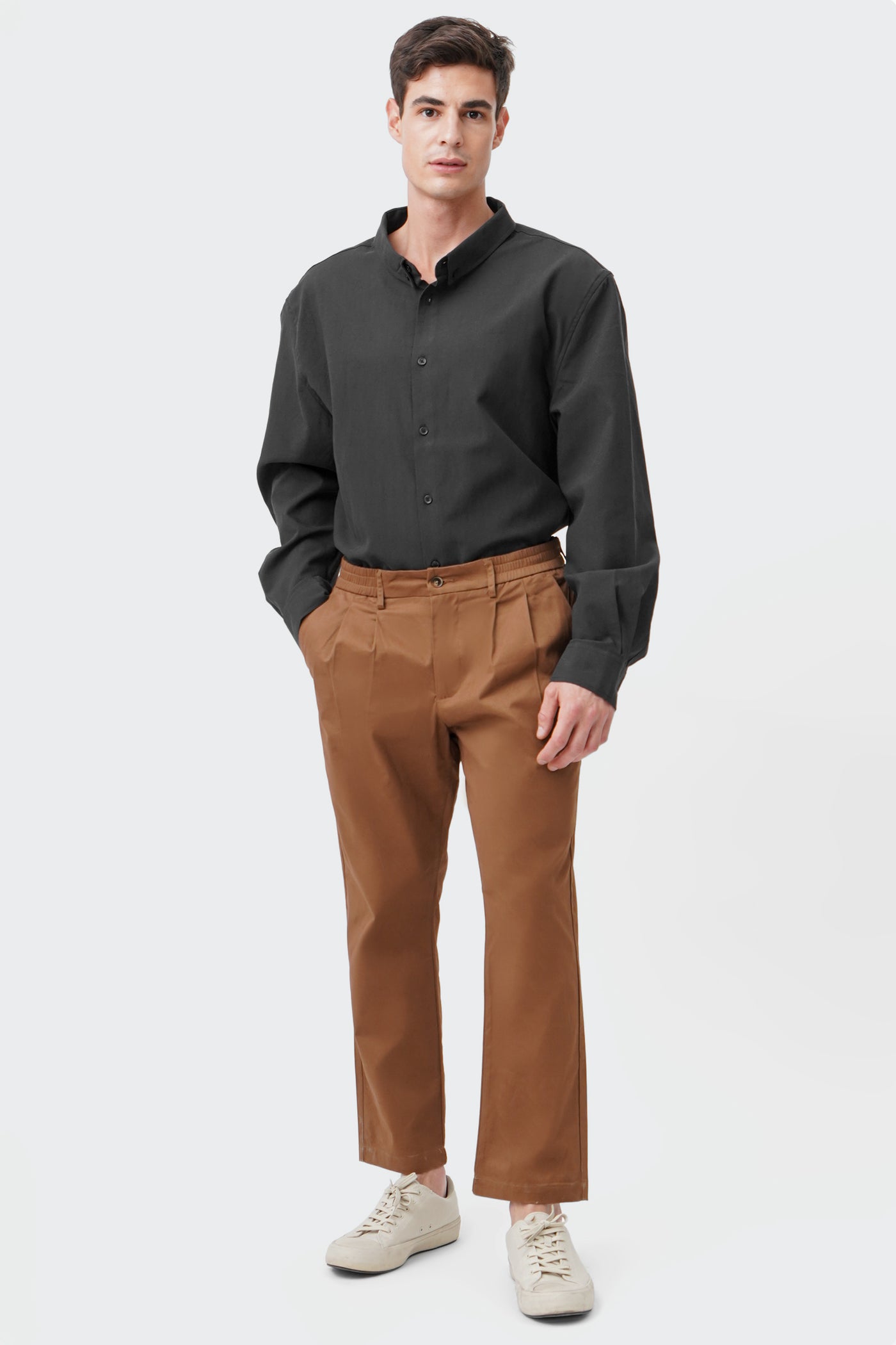 Men's Quarter Garter Waist Front Pleat Trousers