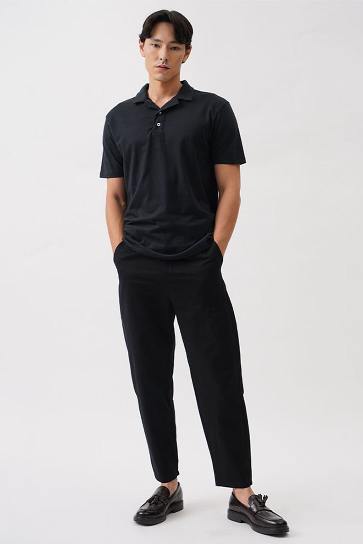 Unisex Half Placket Square Polo