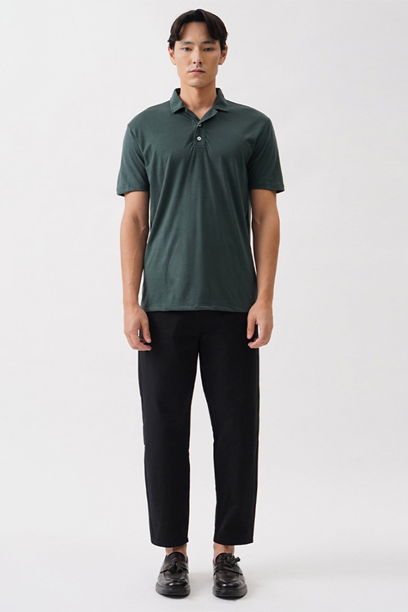 Unisex Half Placket Square Polo