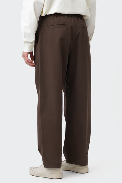 Men's Straight Cropped Pleated Trousers