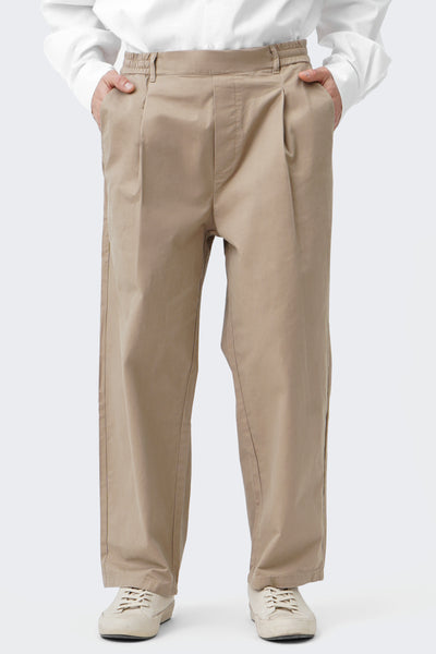 Men's Straight Cropped Pleated Trousers