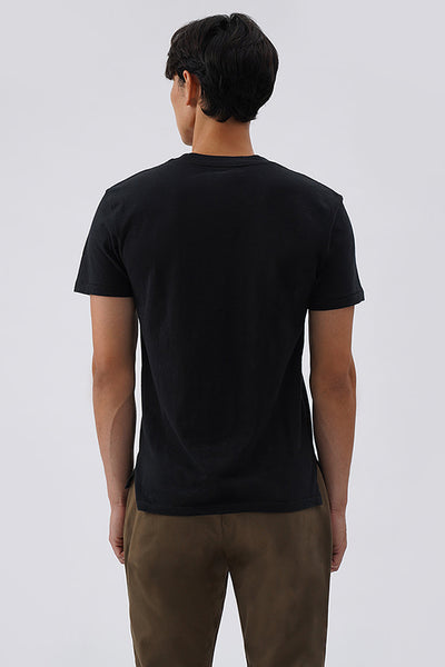Unisex Relaxed Basic T-Shirt with Stitching Detail