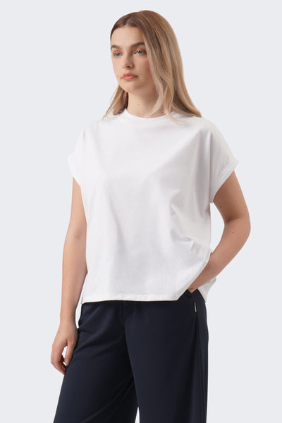Women's Continuous Sleeves Boxy T-Shirt