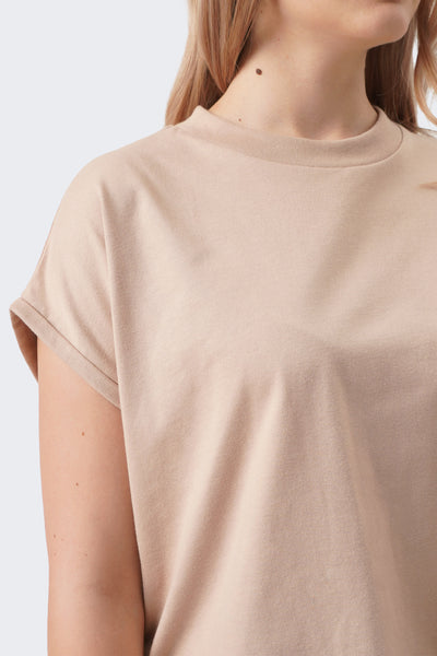 Women's Continuous Sleeves Boxy T-Shirt
