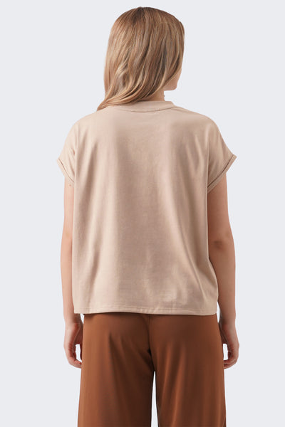 Women's Continuous Sleeves Boxy T-Shirt