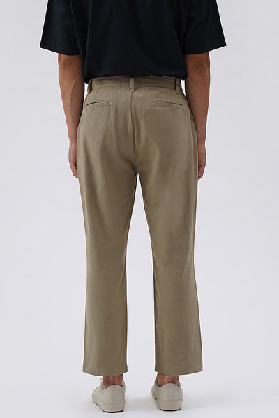 Men’s Front Pleat Cuffed Hem Trousers