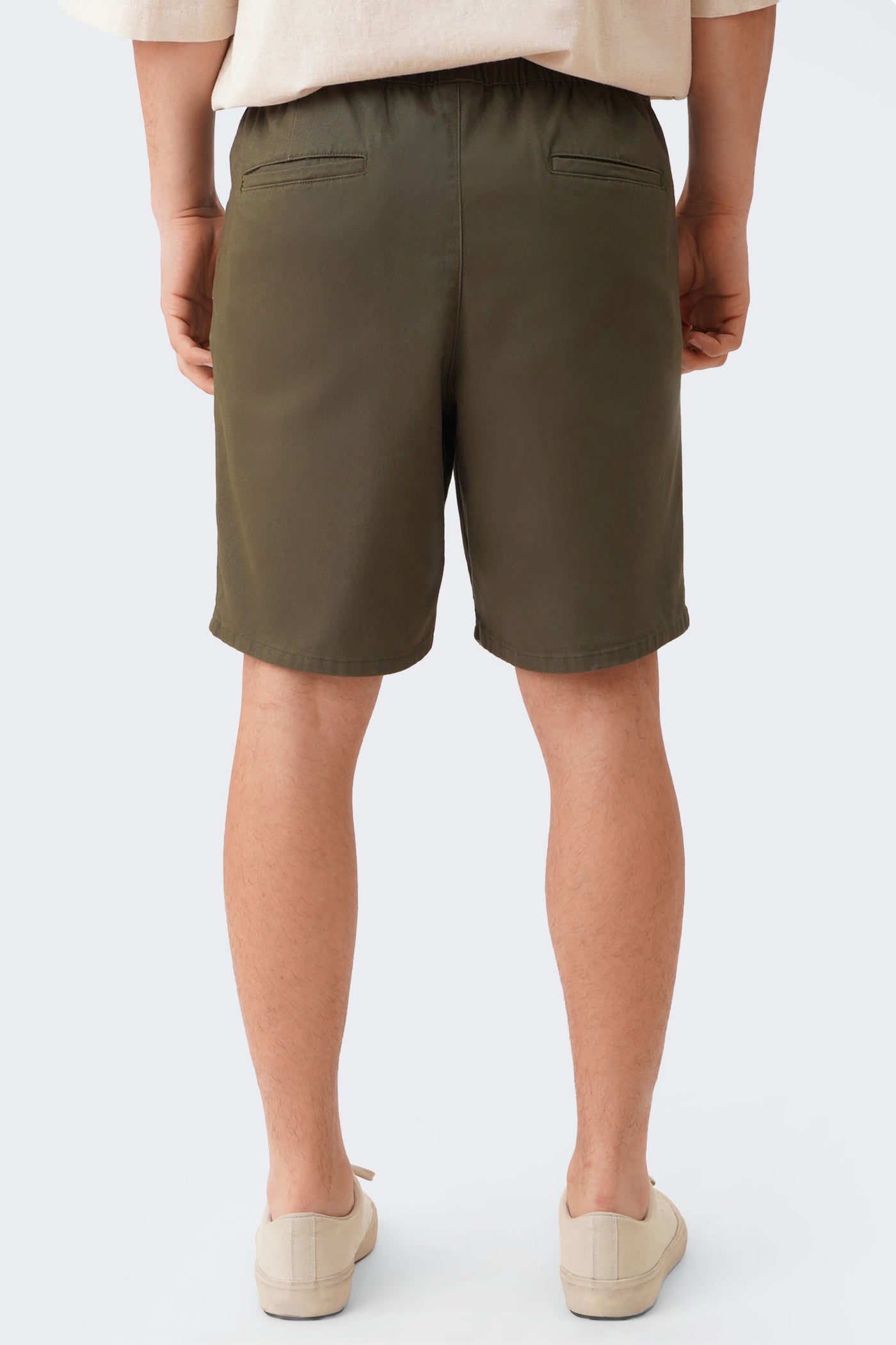Men's Pleated Clean Front Shorts