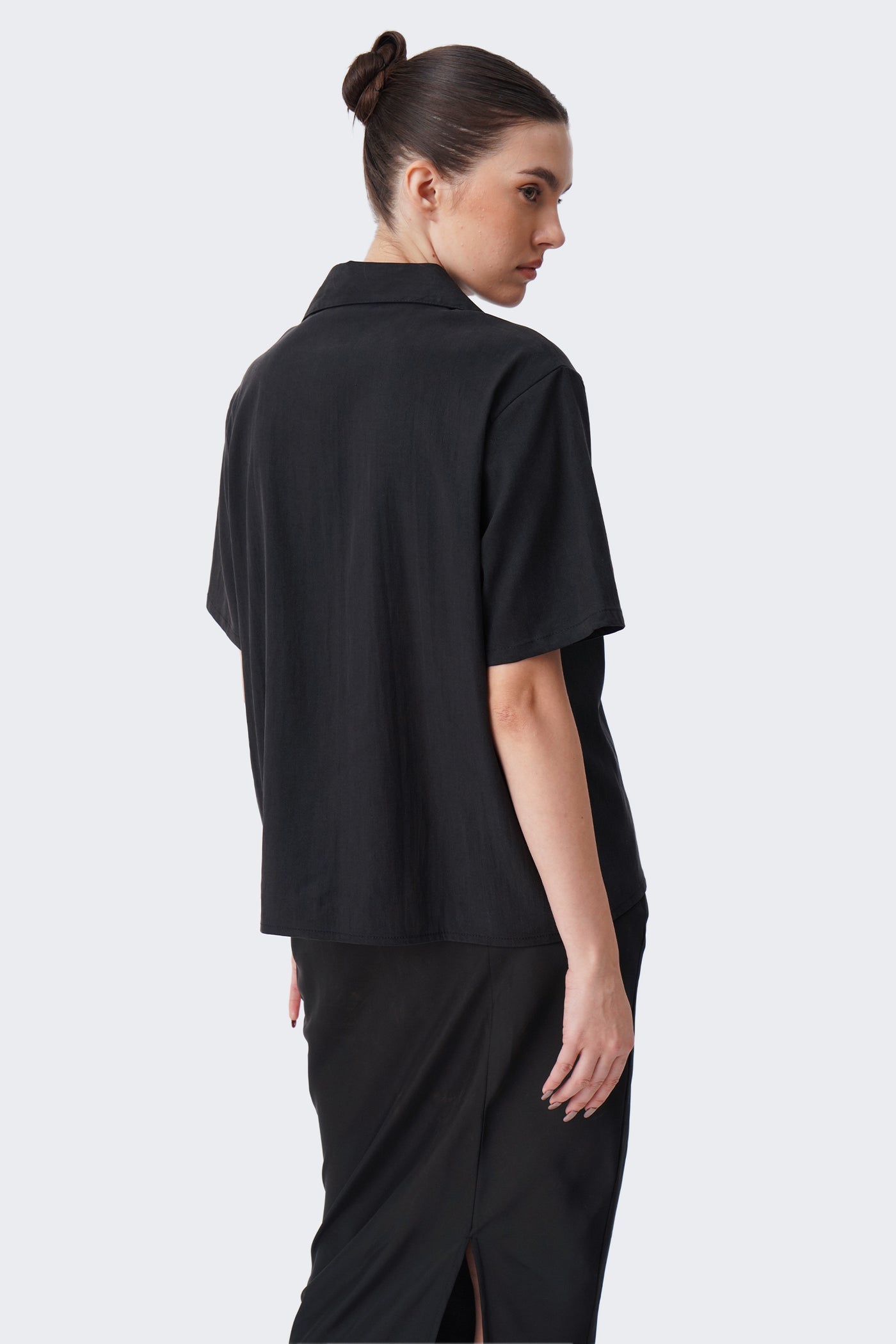 Women's Lapel Collar Relaxed Shirt