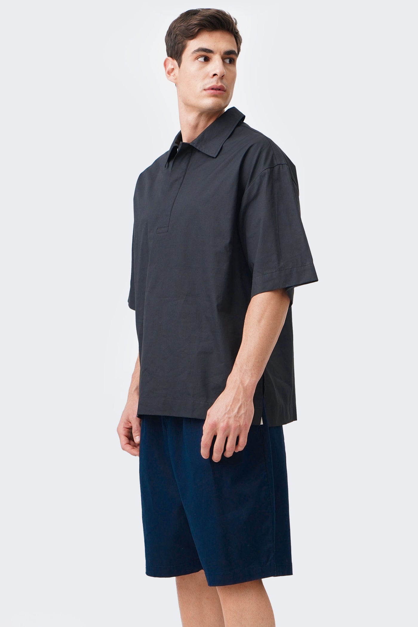 Men's Extended Hidden Placket Shirt