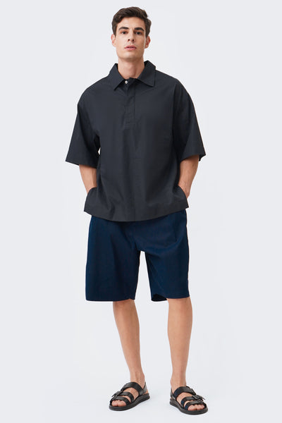 Men's Extended Hidden Placket Shirt