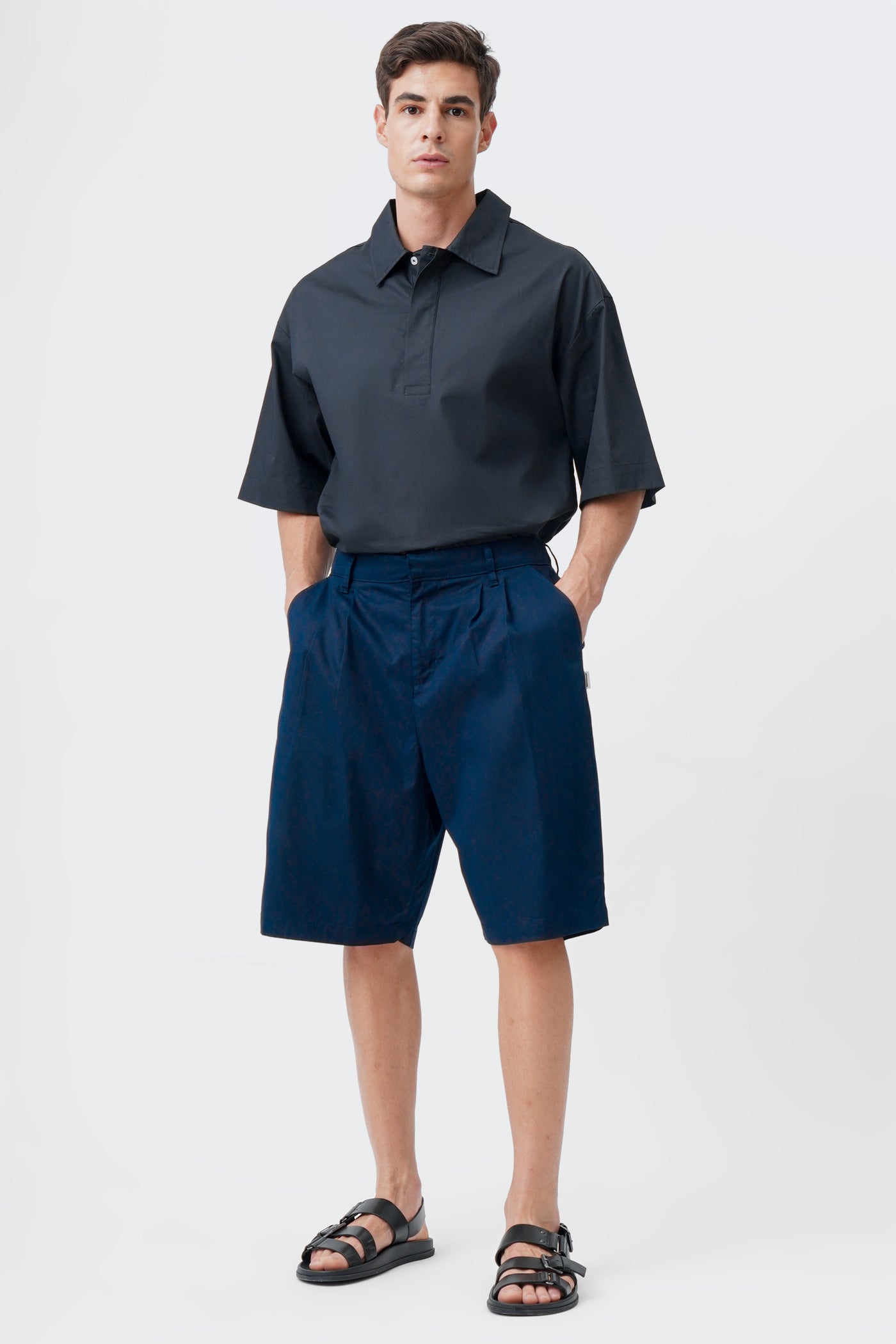 Men's Pull-on Pleated Shorts