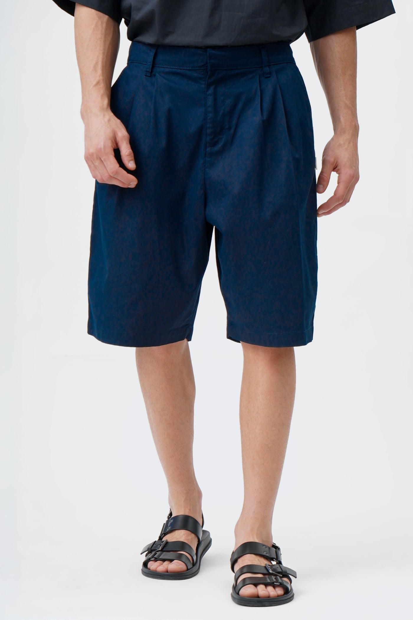 Men's Pull-on Pleated Shorts