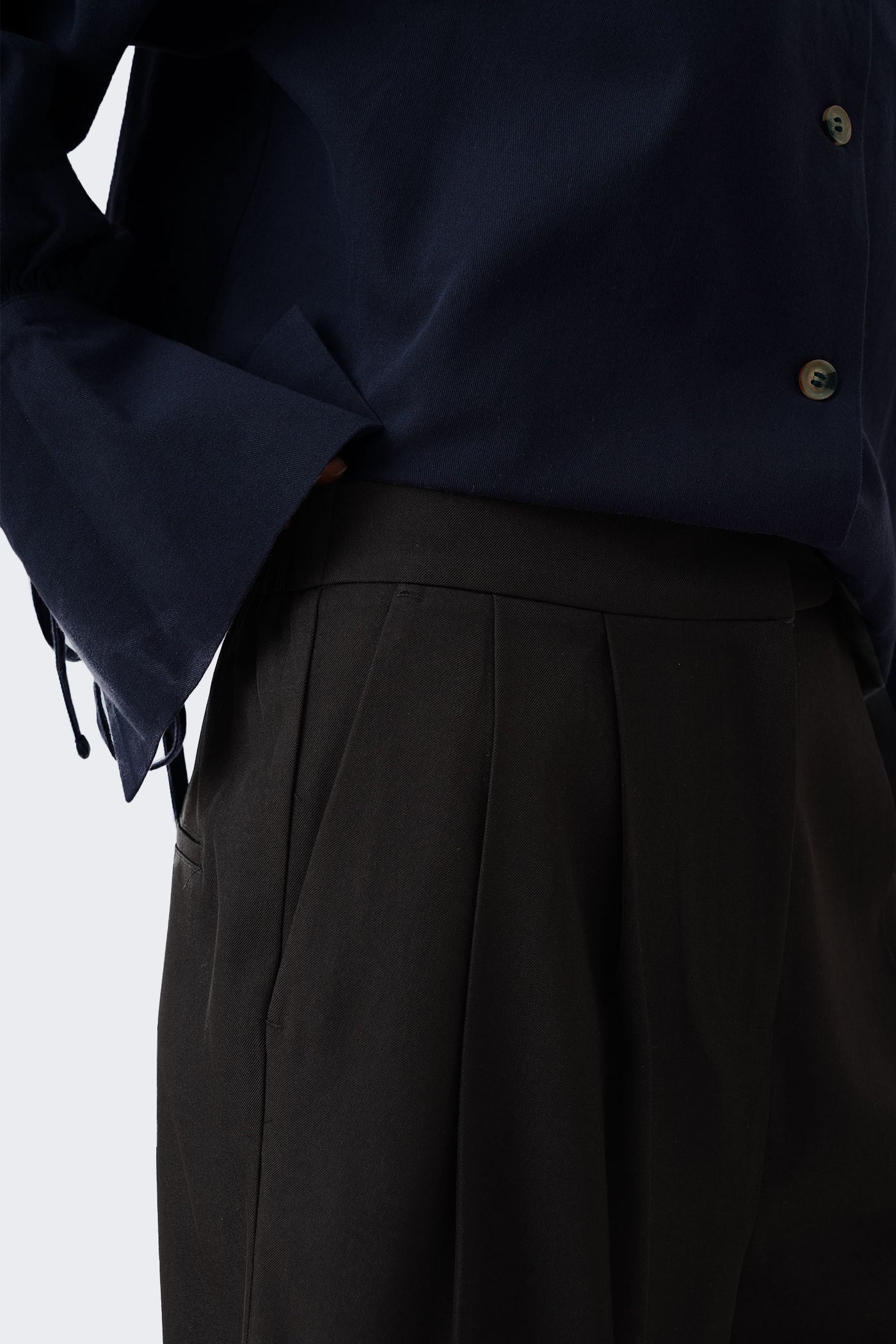 Women's Pleated Bermuda Shorts