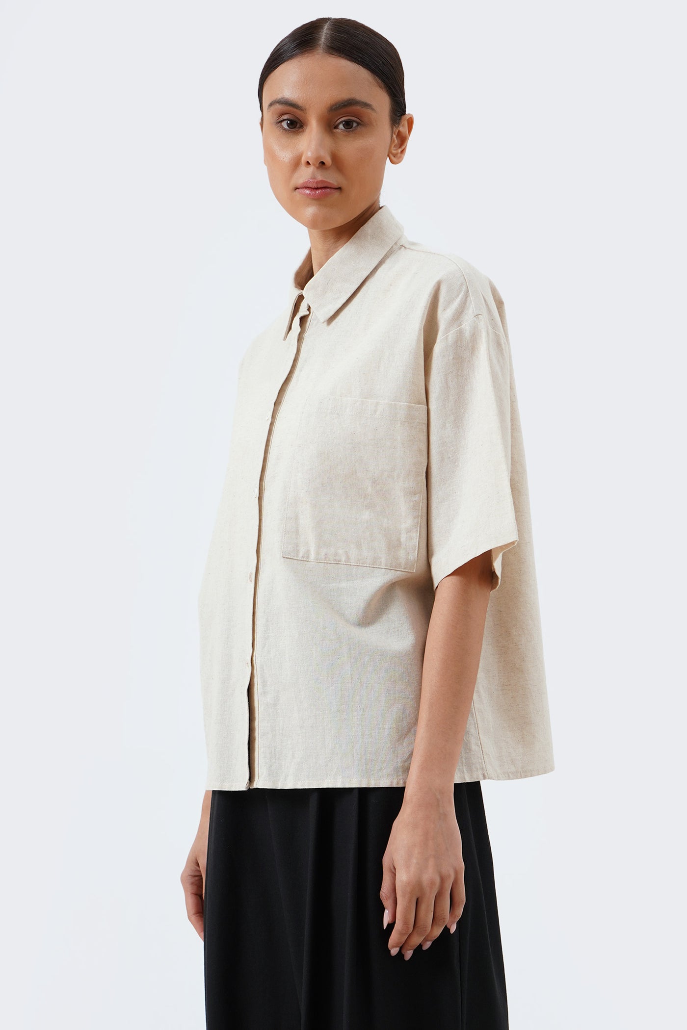 Women's Patch Pocket Hemp Shirt