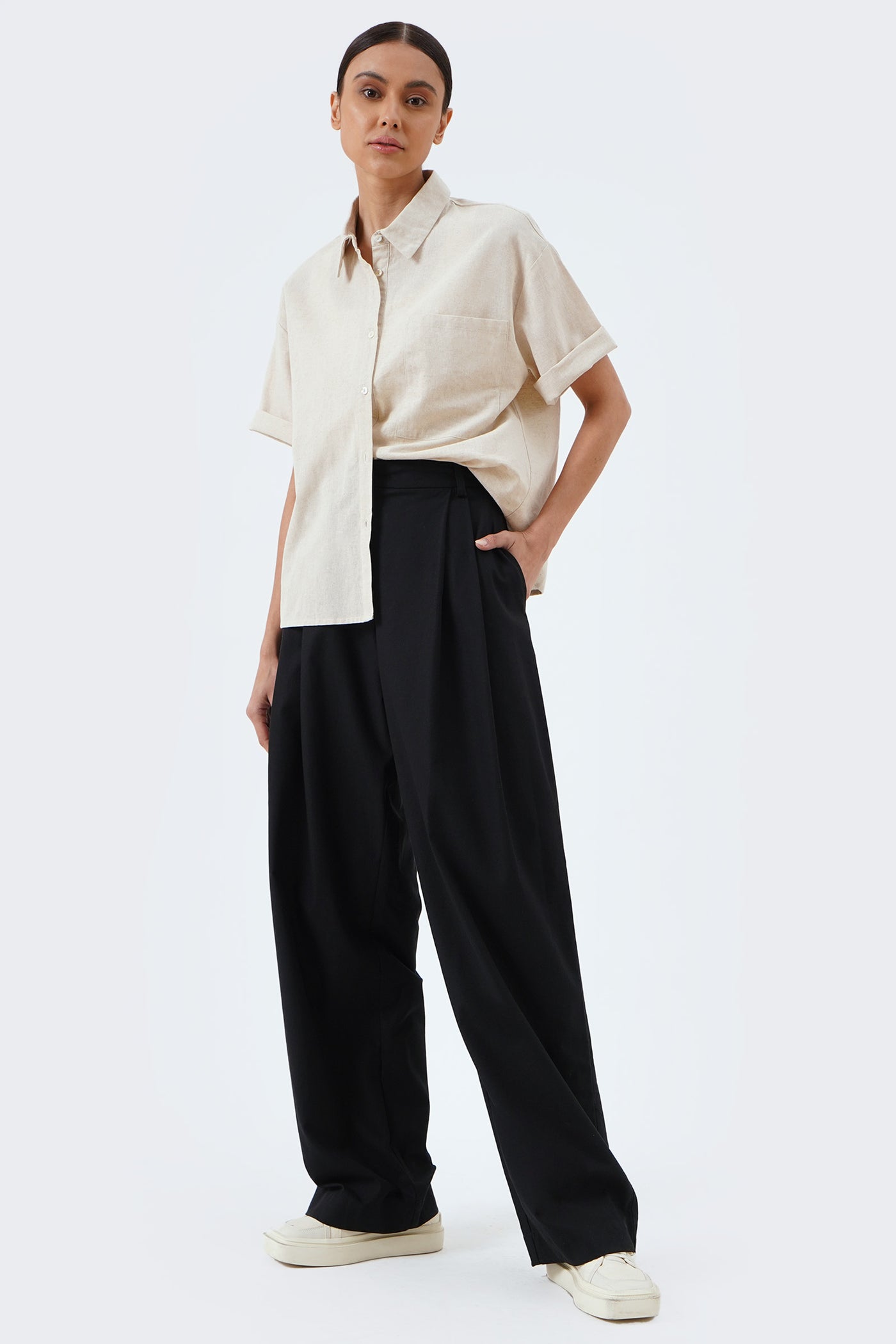 Women's Patch Pocket Hemp Shirt