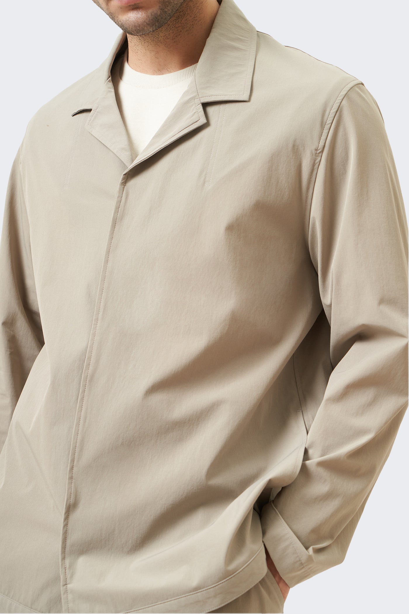 Men's Special Fabric Notch Collar Button Up Blazer