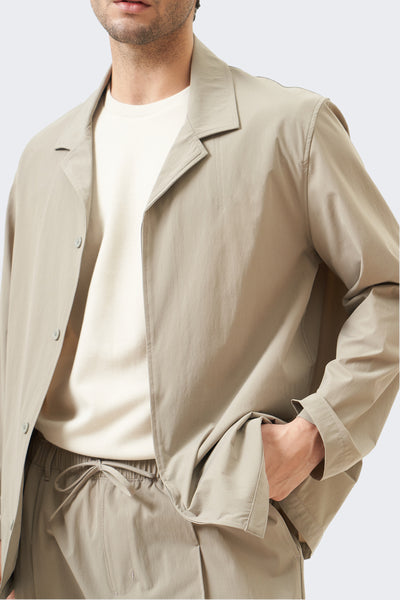 Men's Special Fabric Notch Collar Button Up Blazer