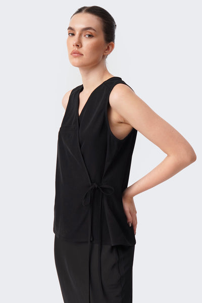 Women's Sleeveless Wrap Vest