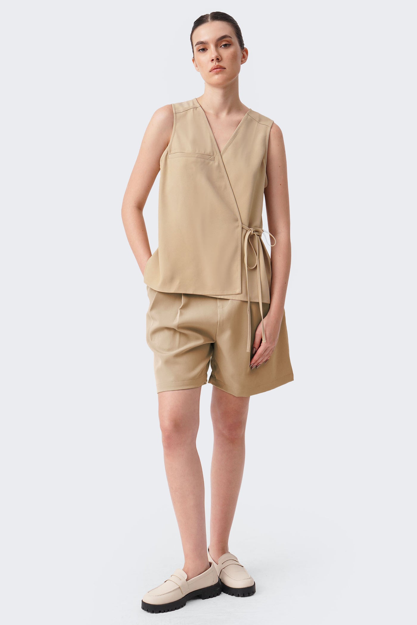 Women's Sleeveless Wrap Vest