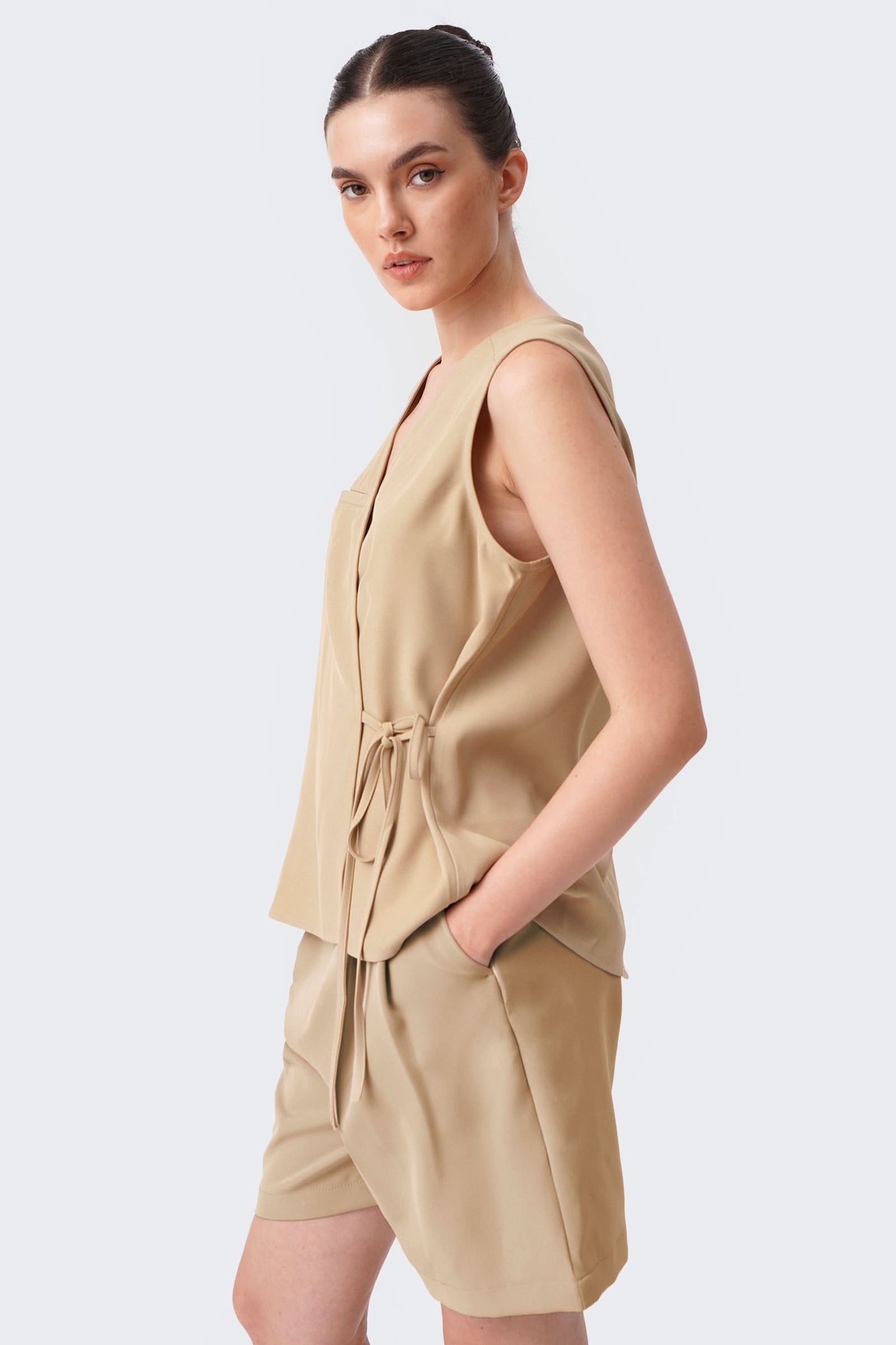 Women's Sleeveless Wrap Vest
