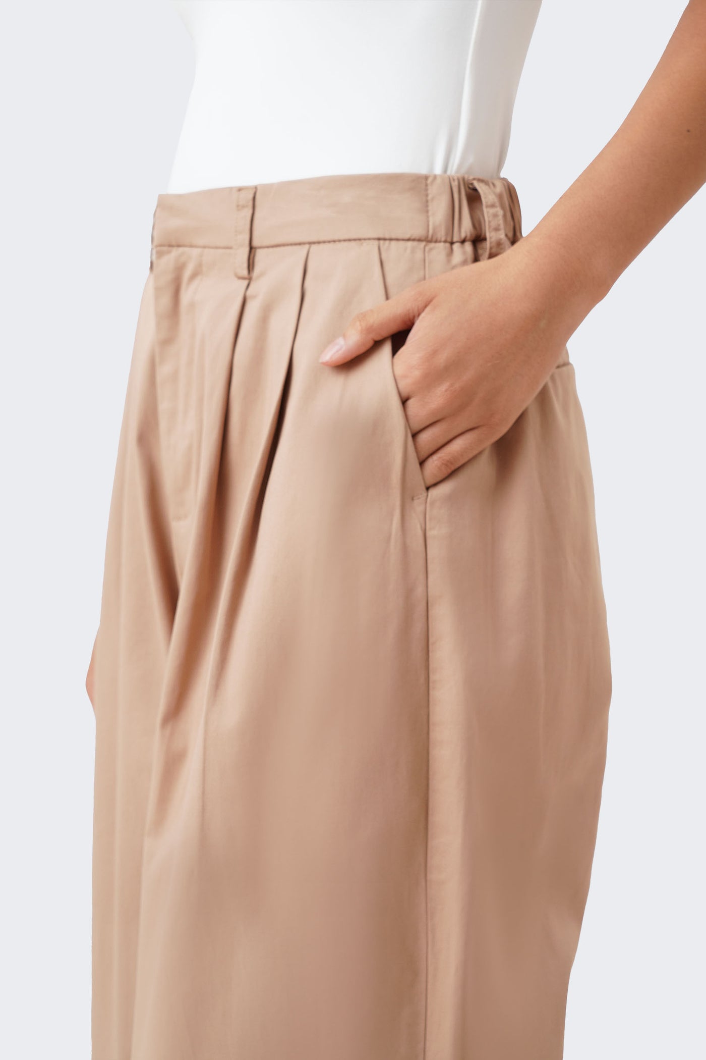 Women's High-waist Pleated Wide Pants