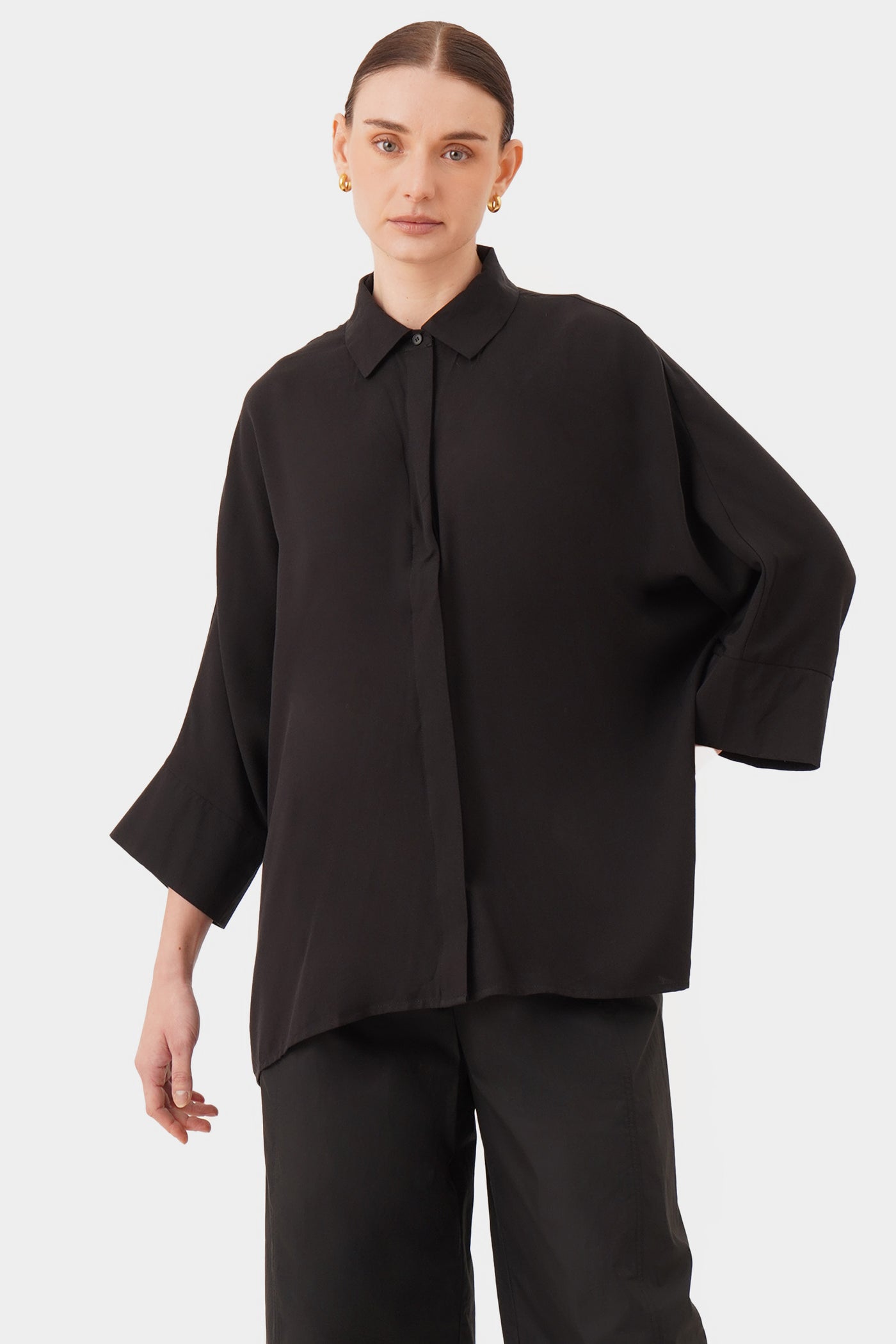 Women's Dolman Button-up Shirt