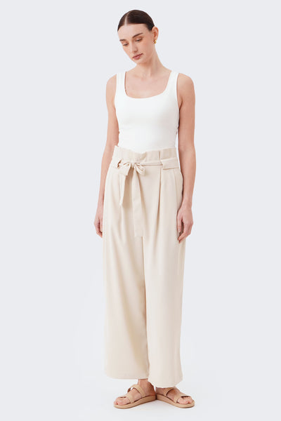 Women's Paperbag Wide Pants