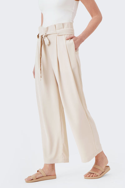 Women's Paperbag Wide Pants