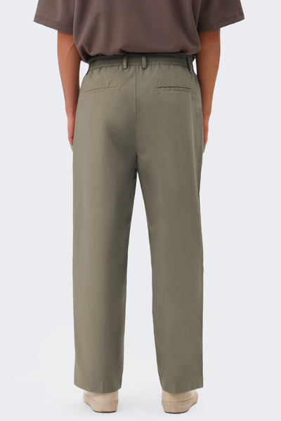 Men's Wide Leg Elastic Waist Trousers - The New Standard