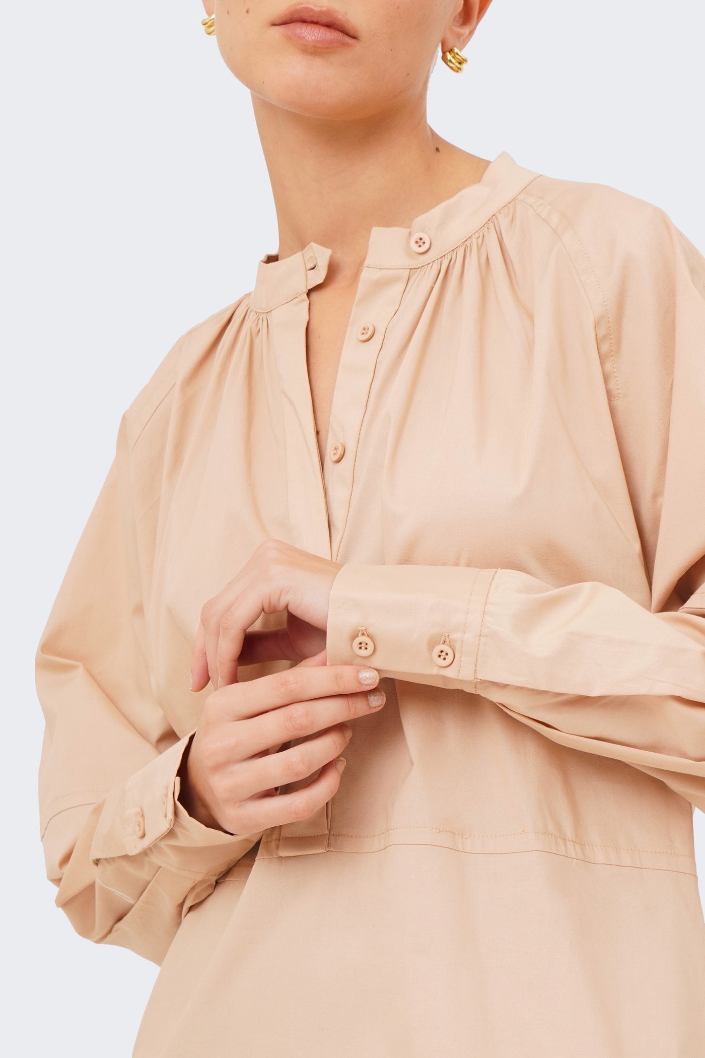 Women's Structured Long Sleeve Shirtdress