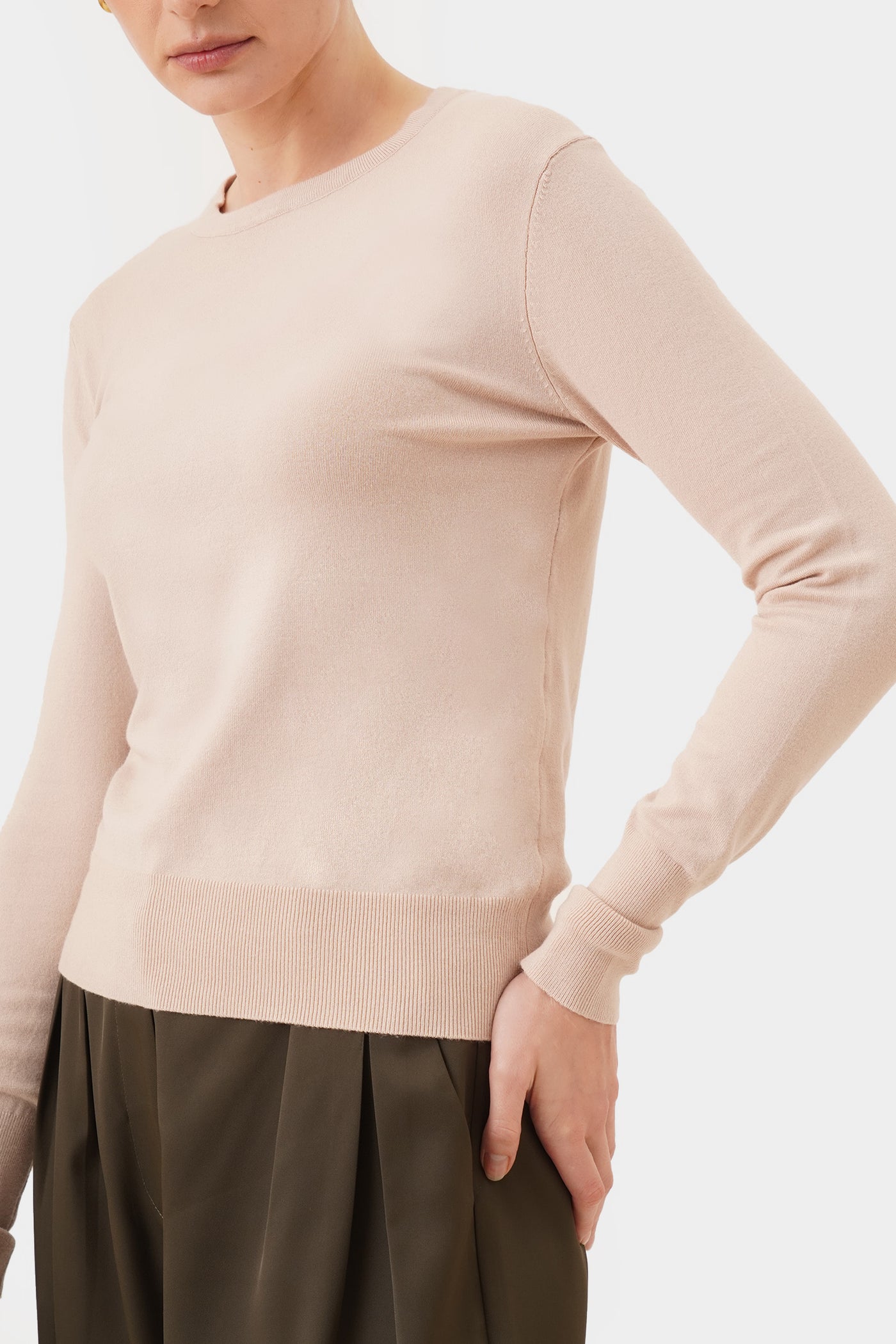 Women's High Cuff Knit Jumper