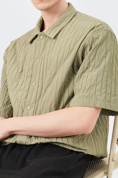 Men's Short Sleeve Quilted Shirt